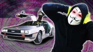 HACKER PROOF CAR!? PZ4 Unmasked &amp; Face Reveal near Delorean
