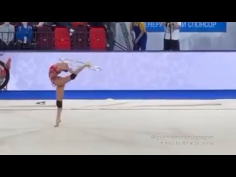 Arina Averina hoop training (new) - GP Moscow 2020