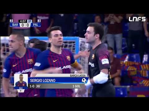 Gol Sergio Lozano (1-0) Palma Futsal - Barça Lassa. Play Off 1/2 J3. LNFS