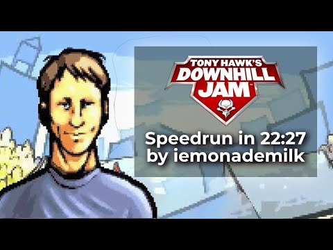 Tony Hawk's Downhill Jam by Iemonademilk in 22:27 - Tony Hawks Pro Skater Marathon 4