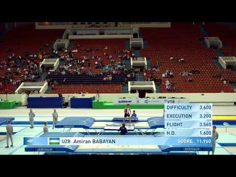 BABAYAN Amiran (UZB) - 2018 Trampoline Worlds, St. Petersburg (RUS) - Qualification Trampoline R2
