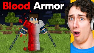 Using BLOOD ARMOR to Scare My Friends in Minecraft
