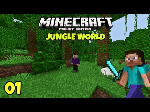 KL Fun Gaming - Jungle Only World Survival | Minecraft Pocket Edition Gameplay In Malayalam #1