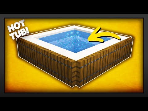 Minecraft - How To Make A NEW Working Hot Tub