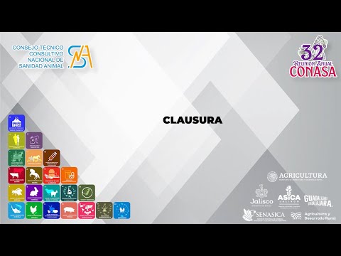 Clausura | 32ª Reunión anual CONASA
