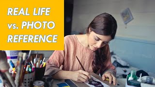 Drawing from Photographic Reference vs. Real Life - Online Drawing Course