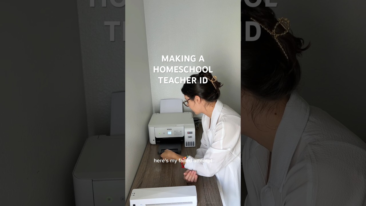 Homeschool Tip & Hack // Making A Homeschool Teacher ID #homeschool