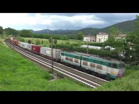 IL RE CAIMANO E.655 CON UN MERCI DI CONTAINER IN TRANSITO A RIGOROSO (AL) 7 - 6 - 2018