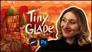 I designed a POSTER using VIDEO GAMES! (Tiny Glade)