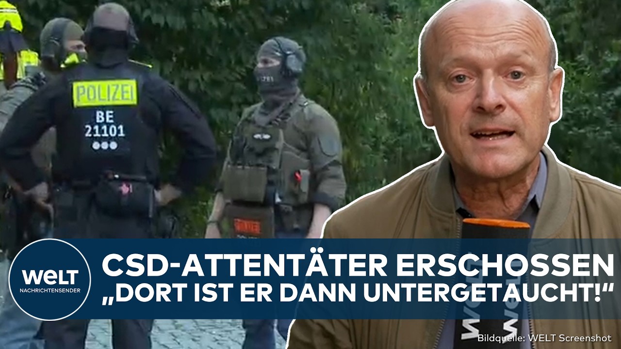BERLIN: Attentäter vom CSD ist tot! Abdul Ballout griff wohl Polizei an! So gelang der Zugriff