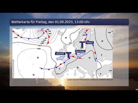 So wird das Wetter in Hamburg am Freitag, den 01.09.2023