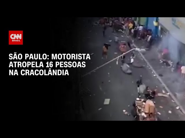 São Paulo: Motorista atropela 16 pessoas na Cracolândia | BRASIL MEIO-DIA