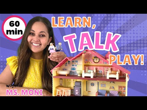 Learn, Talk & Play with Ms Moni | Kitchen, Pizza & Playtime | Talking Toddler Learning Videos