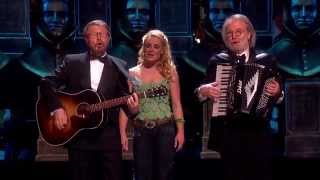 Benny Andersson & Björn Ulvaeus perform at the 2014 Olivier Awards.