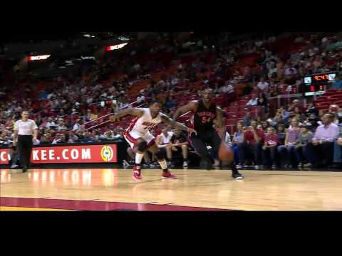 Raptors Highlights: Patterson Posterizes Whiteside - April 11, 2015