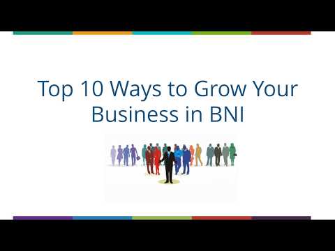 BNI Top 10 Referral Tips for Members