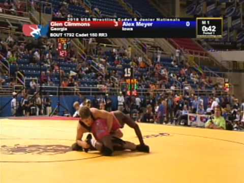 Cadet Freestyle 160 pounds - Glen Climmons vs. Alex Meyer
