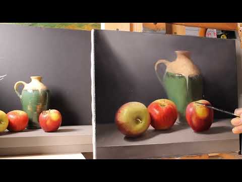 Thumbnail of The Green Bottle - time lapse of one of my still life paintings