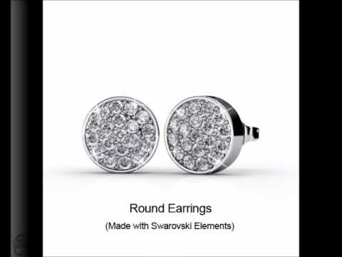 Round Pendant & Earrings Set - Crystals from Swarovski®
