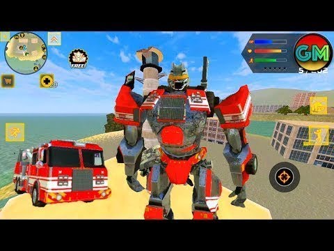 Robot Shark 2 #New Robot Firetruck (by Naxeex Robots) Android Gameplay HD