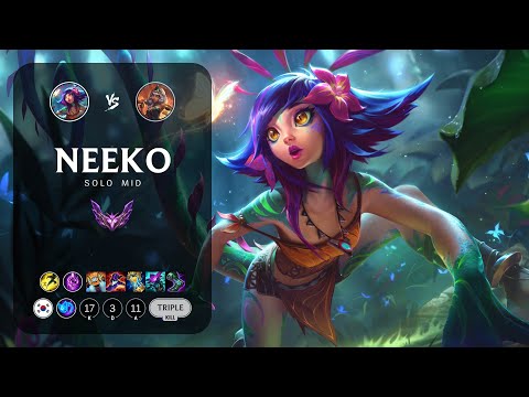 Neeko Mid vs Qiyana - KR Master Patch 14.4