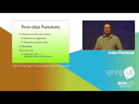 Image thumbnail for talk New in Spring 5: Functional Web Framework