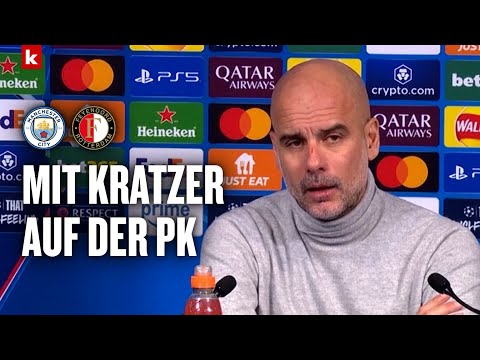 Guardiola völlig fertig: "Will mir selbst wehtun" | Manchester City - Feyenoord 3:3