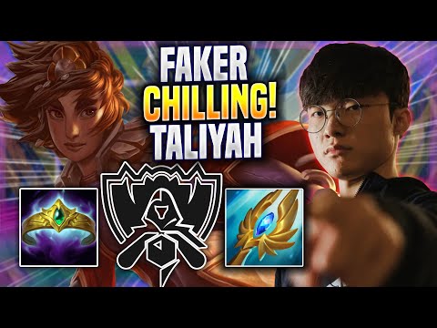FAKER CHILLING WITH TALIYAH! - T1 Faker Plays Taliyah MID vs Katarina! | Bootcamp 2022