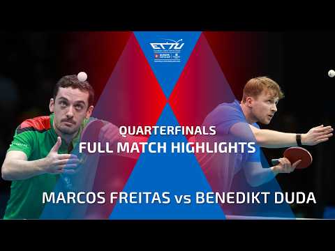 MARCOS FREITAS vs BENEDIKT DUDA FULL HIGHLIGHTS | CCB EUROPE TOP 16 CUP | QUARTERFINALS