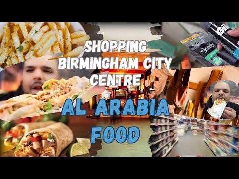 Shopping Birmingham City Centre and food at Al Arabi | Food vlog in uk