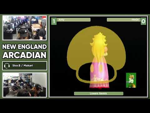 NE Melee Arcadian 8 - Arty (Peach) vs. Hexjo (Fox) - Melee LSF