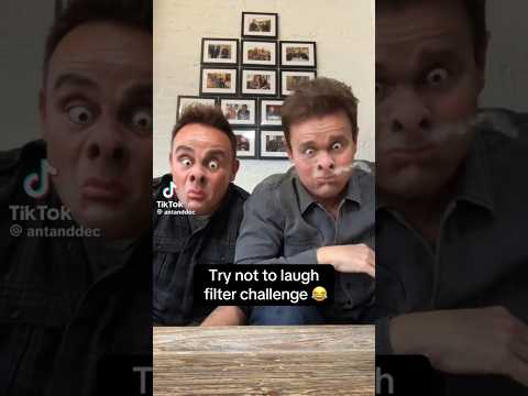 Ant and Dec doing Try not to laugh filter challenge (funny) (not mine)