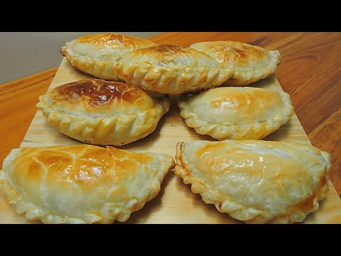 EMPANADAS de POLLO al HORNO🍗🍗/ RECETA SUPER FACIL😃/La Rusa Cocina