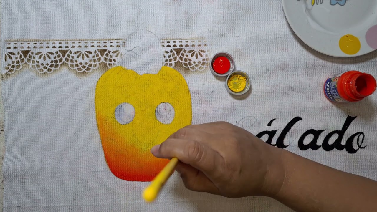 como pintar caju com olhinhos(semaninha)