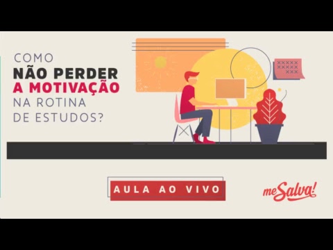 [AO VIVO] Me Salva! Como NÃO perder a motivação nos estudos?