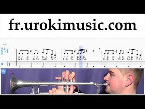 Comment Jouer de la Trompette Super Mario Bros - Theme Tab Tablature um-a829