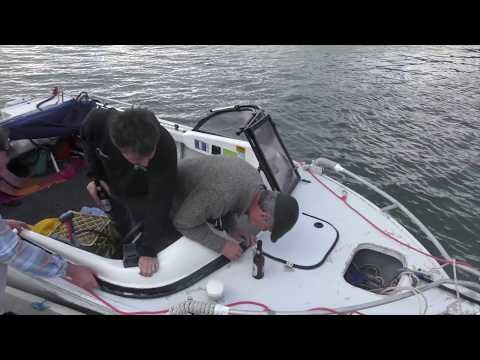 Replacing a perspex panel in a boat windscreen