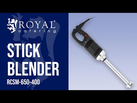 video - Stick Blender - 650 W - Royal Catering - 400 mm - 8,000 - 18,000 rpm