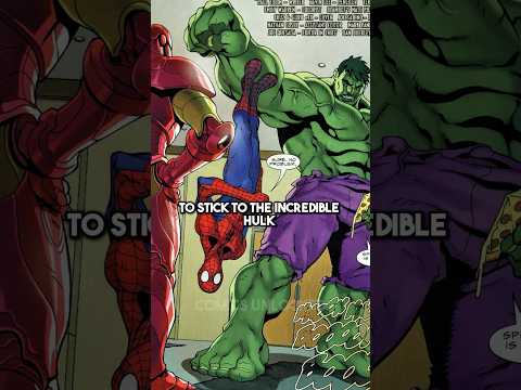 Spiderman Walks On Hulk