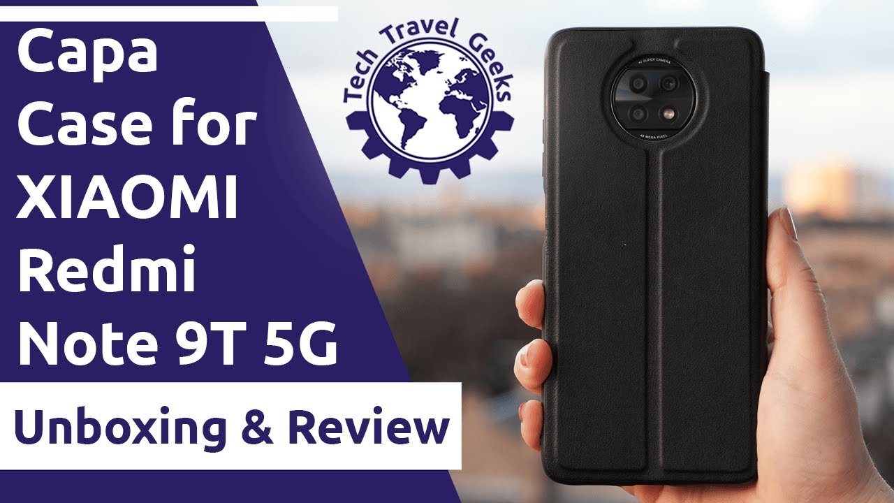 XIAOMI Redmi Note 9T 5G Flip Case by Capa Available on AliExpress - Unboxing & Review