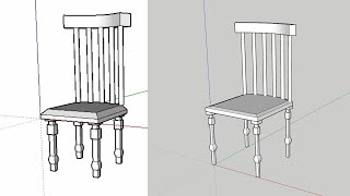 Creating the Third Chair from the SketchUp New User Series
