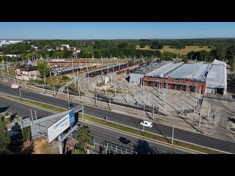 ŁÓDŹ Z LOTU PTAKA 🦅 Zajezdnia Chocianowice po modernizacji