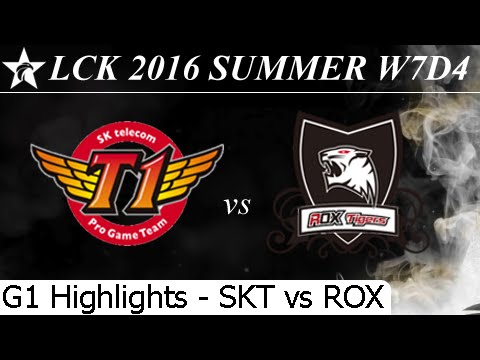 SKT vs ROX Game 1 Highlights 07/07/2016 - LCK Summer 2016 W7D4M5 SK Telecom T1 vs Rox Tigers