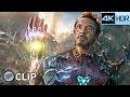 Tony Stark Outsmarts Thanos I Am Iron Man Scene Avengers Endgame 2019 IMAX 4K HDR Movie Clip