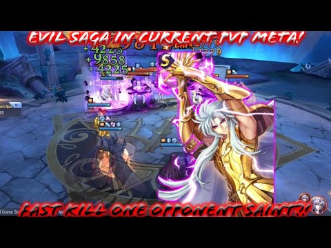 Saint Seiya: Awakening (KOTZ) - Evil Saga in Current PvP Meta! Fast kill One Opponent!