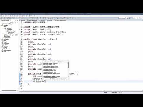 JavaFx Tutorial For Beginners 21   JavaFx CheckBox