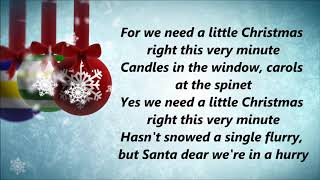 Johnny Mathis - We Need A Little Christmas (Lyrics)