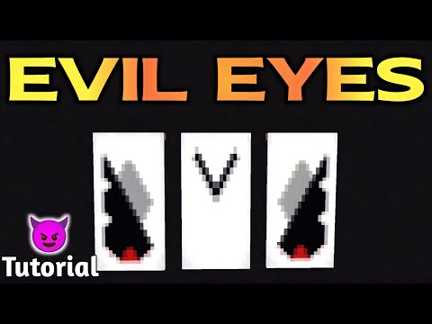 TadCreeper - Minecraft : Evil Eyes Banner Design Tutorial | Steve Craft