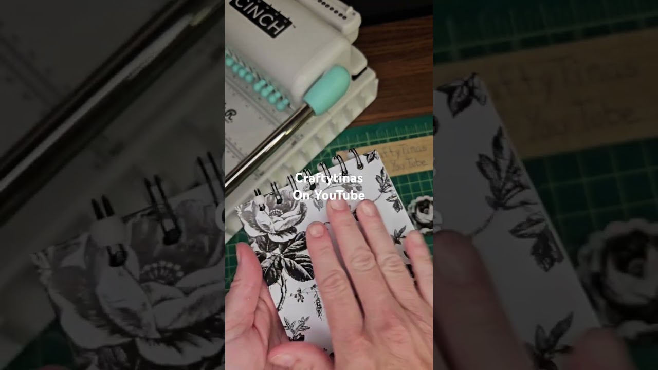 Cinch notebook with matching pen and magnet