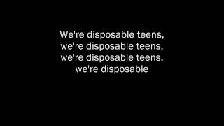 Disposable Teens - Marilyn Manson w/lyrics